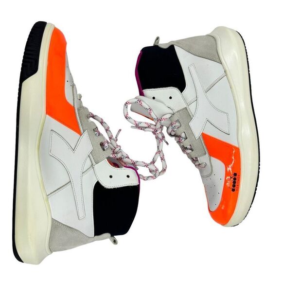 Diadora Mens Heritage Mi Basket Basketball Shoes Multicolor 175446 High Top 11 main image 4